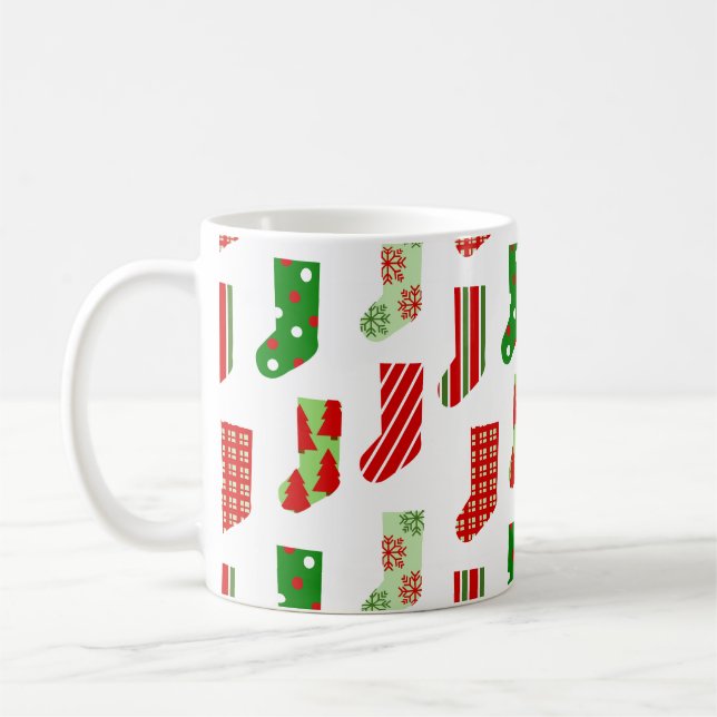 Taza De Café Navidades Stockings Coffee Mug (Izquierda)