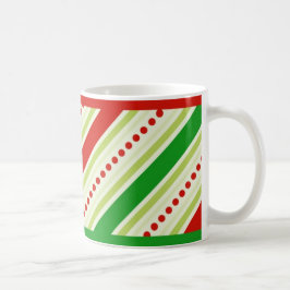 Taza De Café Navidades stripes mug