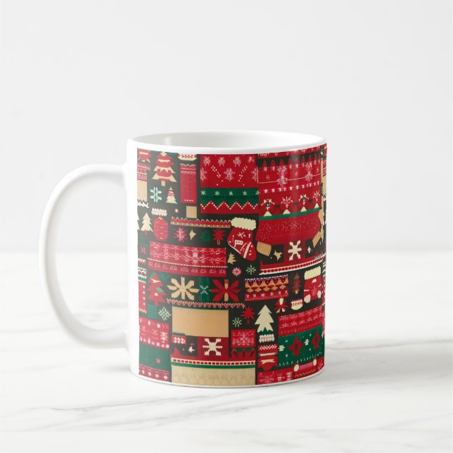 Taza De Café Navidades Suéter feo 7 (Izquierda)