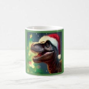Taza De Café Navidades T-Rex 2