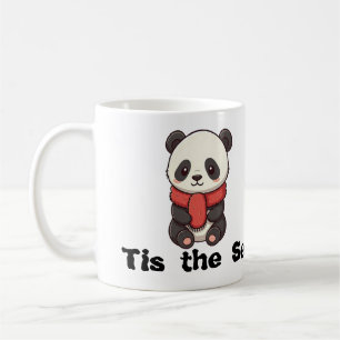 Taza De Café Navidades taquillan el diseño con panda lindo