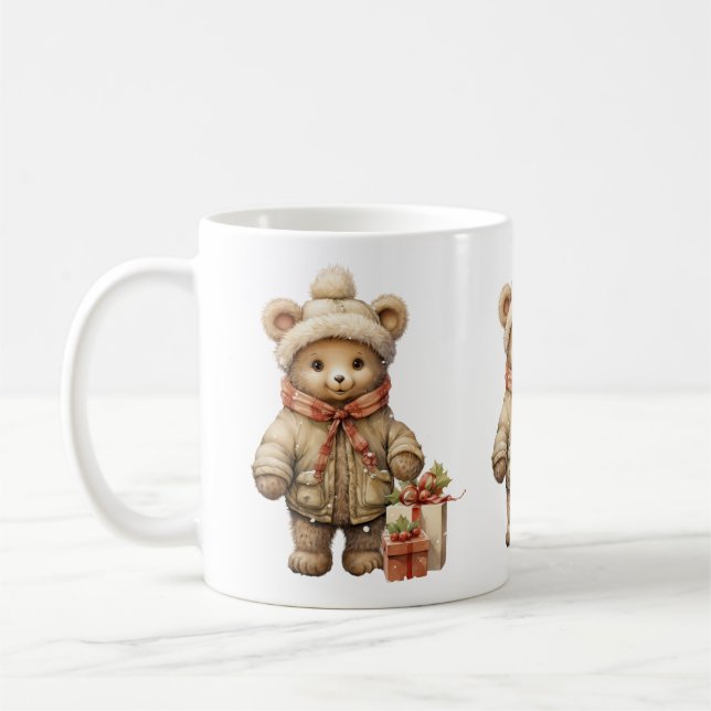 Taza De Café Navidades Teddy Bear Mug (Izquierda)