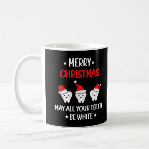 Taza De Café Navidades Teeth Set Funny Navidades Tooth Fairy