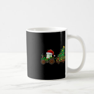Taza De Café Navidades Tractor de granja Xmas Árbol alumbrado S