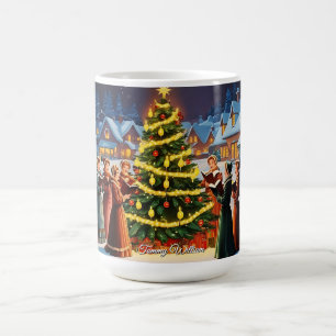 Taza De Café Navidades tradicionales de cuta vintage
