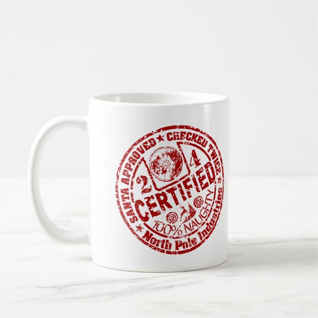 Taza De Café navidades "traviesos certificados" (Izquierda)