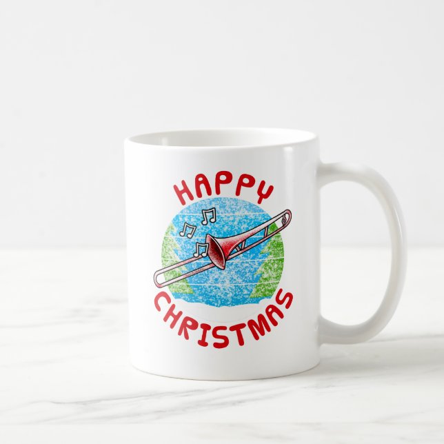 Taza De Café Navidades trombónicos asesoran música (Derecha)