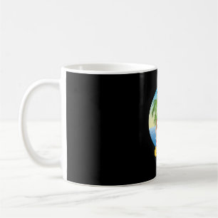 Taza De Café Navidades Tropical Beach Funny Santa Claus