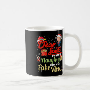 Taza De Café Navidades Trump: Queridas noticias falsas y divert