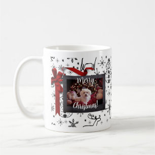 Taza De Café Navidades Vacaciones Perro Café Tema Mug