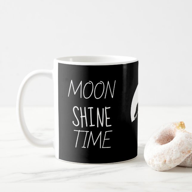 Taza De Café Navidades Valentine Novedad Moda MOON SHINE (Con donut)