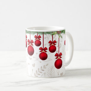Taza De Café Navidades verdes y adornos