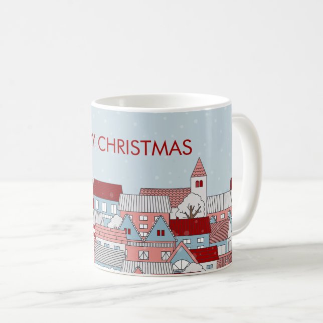 Taza De Café Navidades Village Holiday Coffee Mug (Anverso derecho)