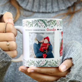 Taza De Café Navidades viñas verdor foto vacaciones