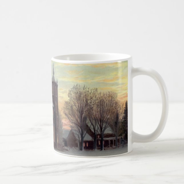 Taza De Café Navidades vísperas de invierno (Derecha)