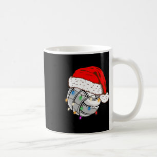 Taza De Café Navidades Voleibol Ball Santa Hat Funny Sport Xm