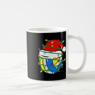 Taza De Café Navidades Voleibol Xmas Santa Deportes Niños Niños
