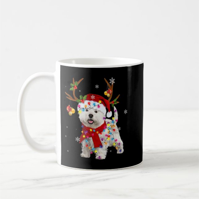 Taza De Café Navidades westiales divertidos, Navidades de renos (Izquierda)
