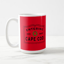 Taza De Café Navidades Wreath entrando en Cape Cod