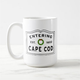 Taza De Café Navidades Wreath entrando en Cape Cod