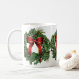 Taza De Café Navidades Wreath Holiday Home Ceramic