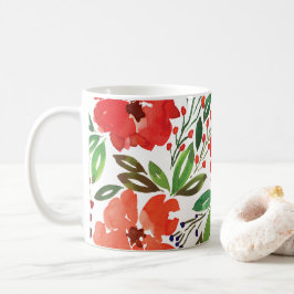 Taza De Café Navidades y peluche pintado a mano