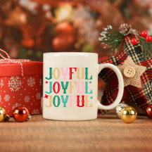 Taza de café navideña alegre