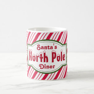 Taza de café navideña del Polo Norte
