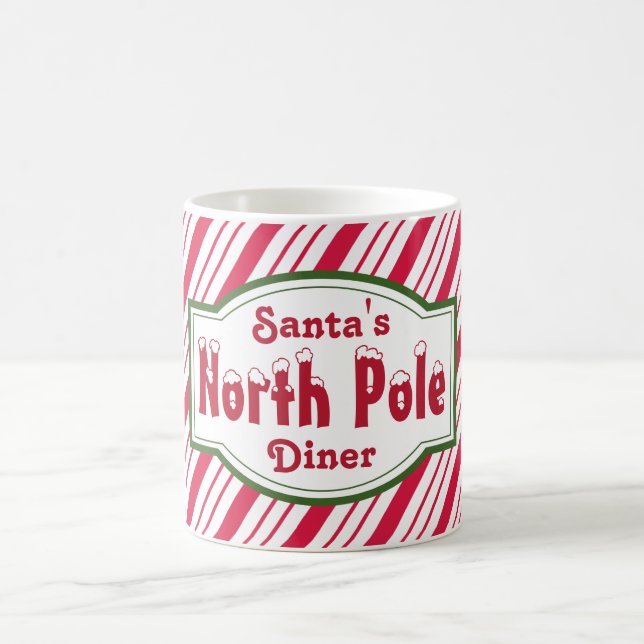 Taza de café navideña del Polo Norte (Centro)