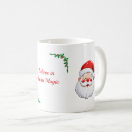 Taza de café navideña festiva