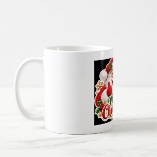Taza de café navideña Papá Noel Feliz Navidad
