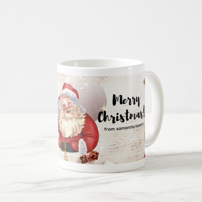 taza de café navideña santa claus (Anverso derecho)