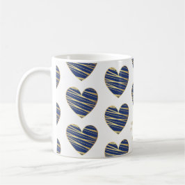 Taza De Café Navy Heart Best Friends All Occasion 