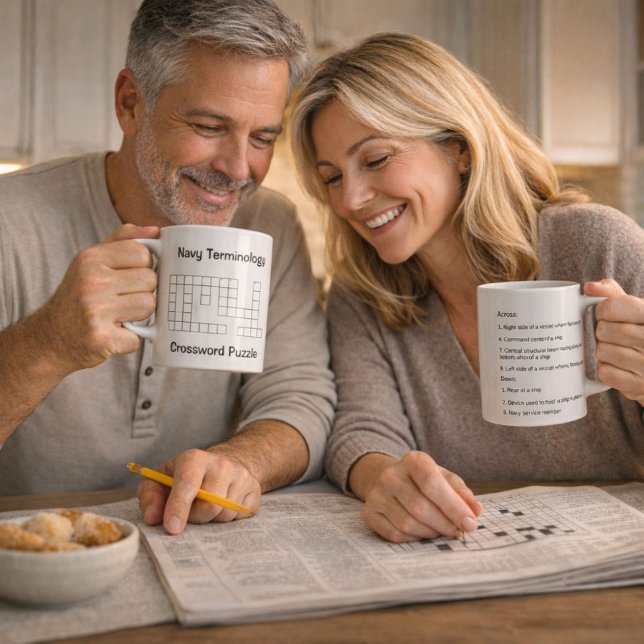 Taza De Café Navy Terminology Crossword Puzzle (Subido por el creador)