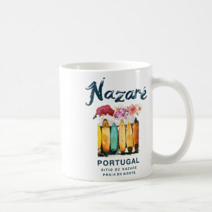 Taza De Café Nazare Portugal Surfing Vintage