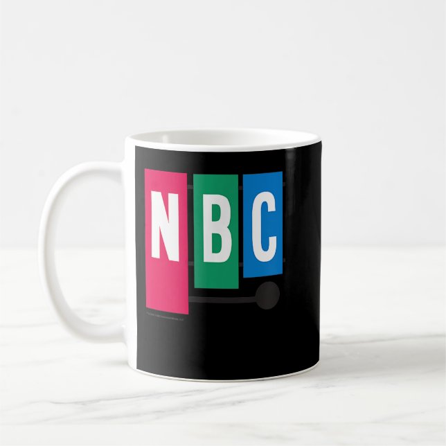 Taza De Café NBC Vintage 1954 Peacock Cómodo  (Izquierda)
