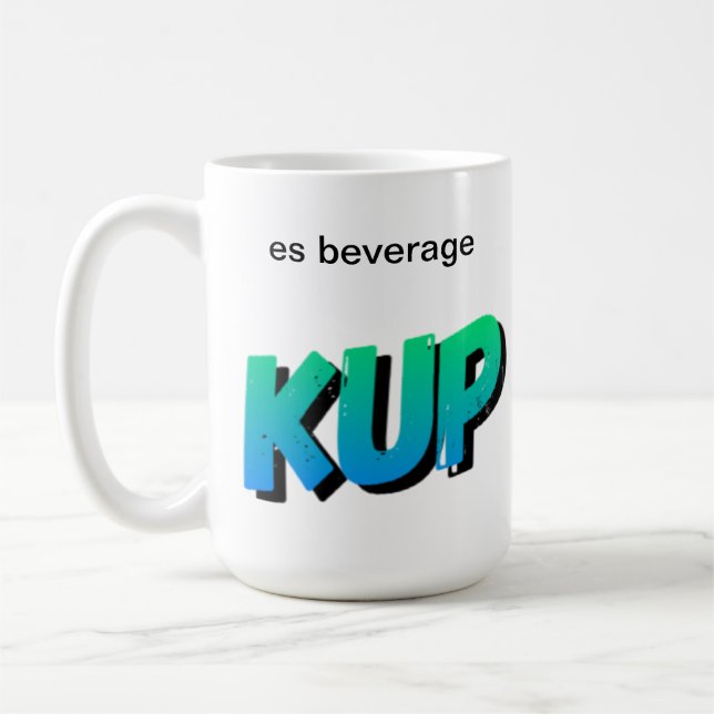 Taza De Café ND para ES - Oficial KUP KLUB Café Mug (Izquierda)