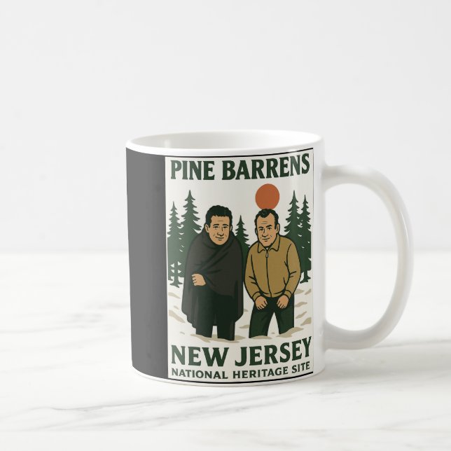 Taza De Café Ne Barrens New Jersey Graphic Design  (Derecha)