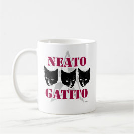 Taza De Café Neato Gatito Sassy Cat Slogan Diseño artístico