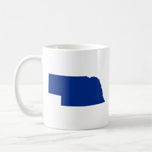 Taza De Café Nebraska en azul