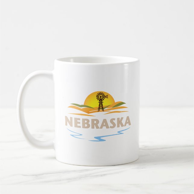 Taza De Café Nebraska Estados Unidos de América (Izquierda)