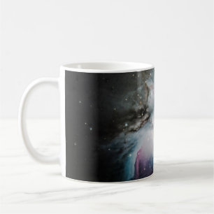Taza De Café Nébula azul, gris y violeta
