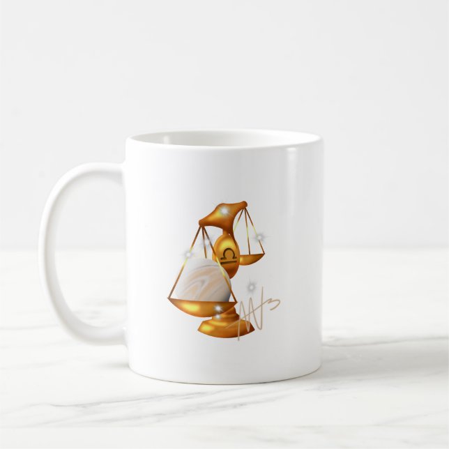 Taza De Café Nebula Libra Venus Zodiac (Izquierda)