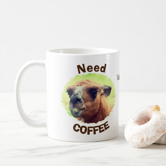 Taza De Café Necesita el humor para café personalizado (Con donut)