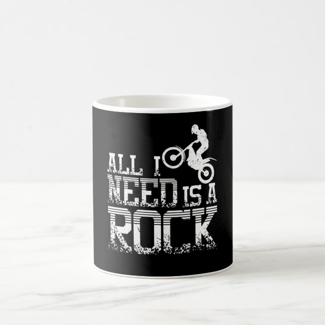Taza De Café Necesita una motocicleta de prueba Rock Moto (Centro)
