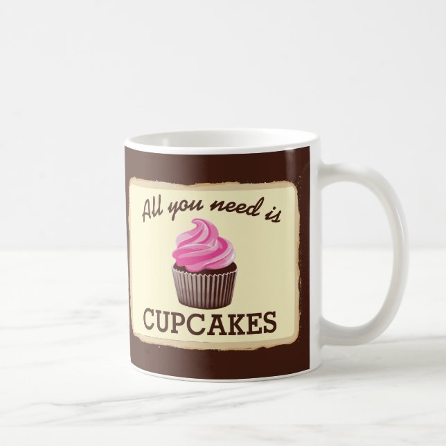 Taza De Café Necesitar Cupcakes (Derecha)