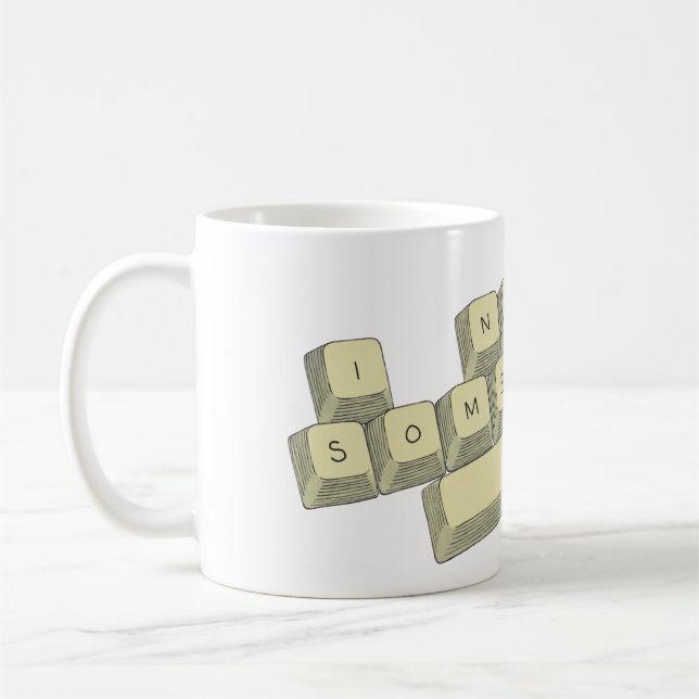 Taza De Café "Necesito algo de espacio" (grande) Mug (Izquierda)