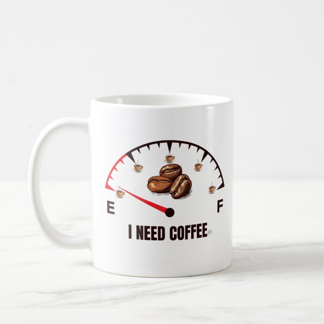 Taza De Café Necesito Café (Izquierda)