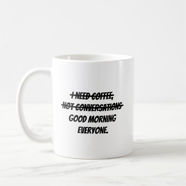 Taza De Café Necesito café (Izquierda)