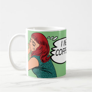 Taza De Café "Necesito Café... ¡El Café Me Entiende!" Taza